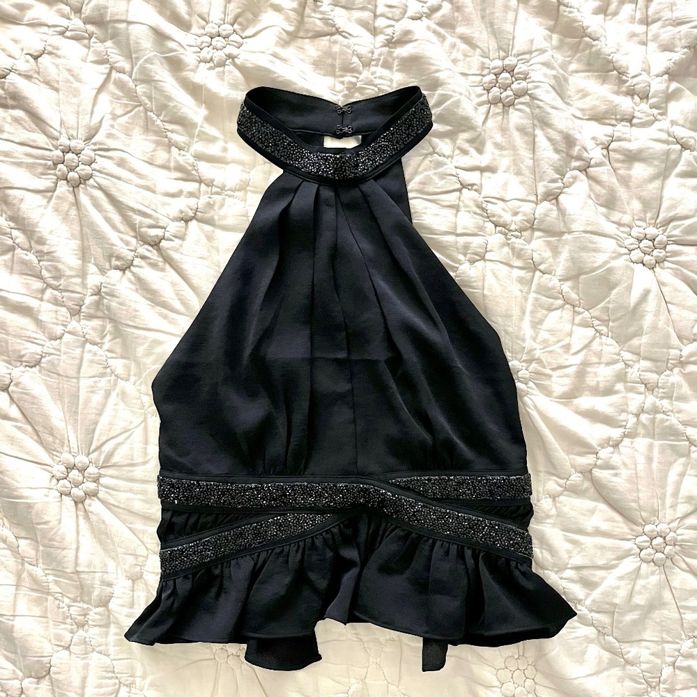 Express shimmery party top